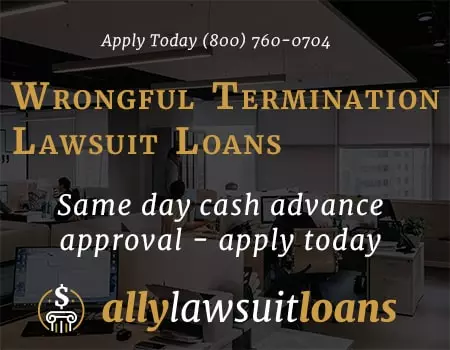 wrongful termination lawsuit loans settlements